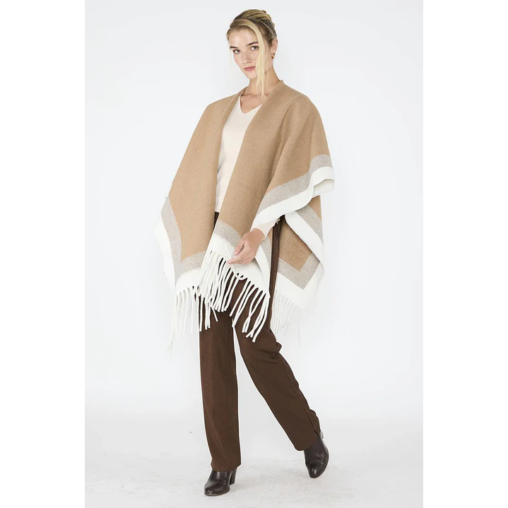 Ruana Soledad Taupe Eclipse Woman 2