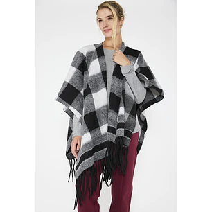 Ruana Fabi Negro Eclipse Woman