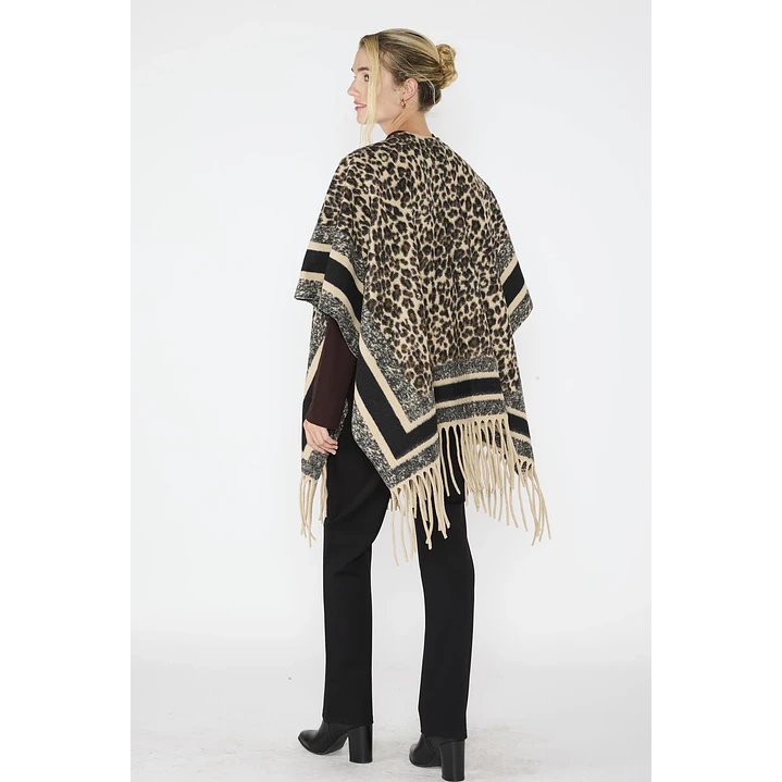 Ruana Esperanza Negro Print Eclipse Woman 4