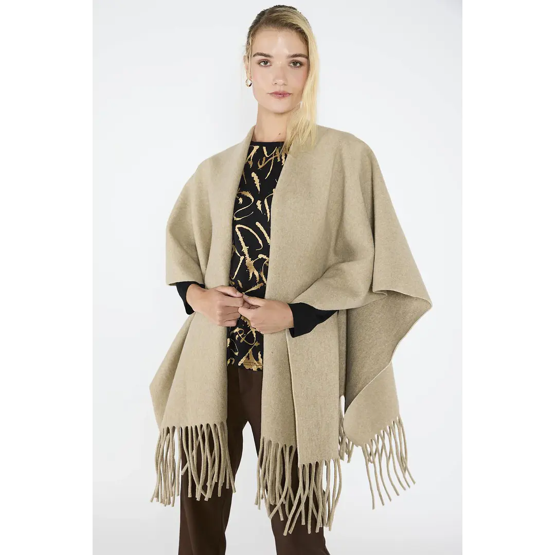 Ruana Elisa Beige Eclipse Woman 1