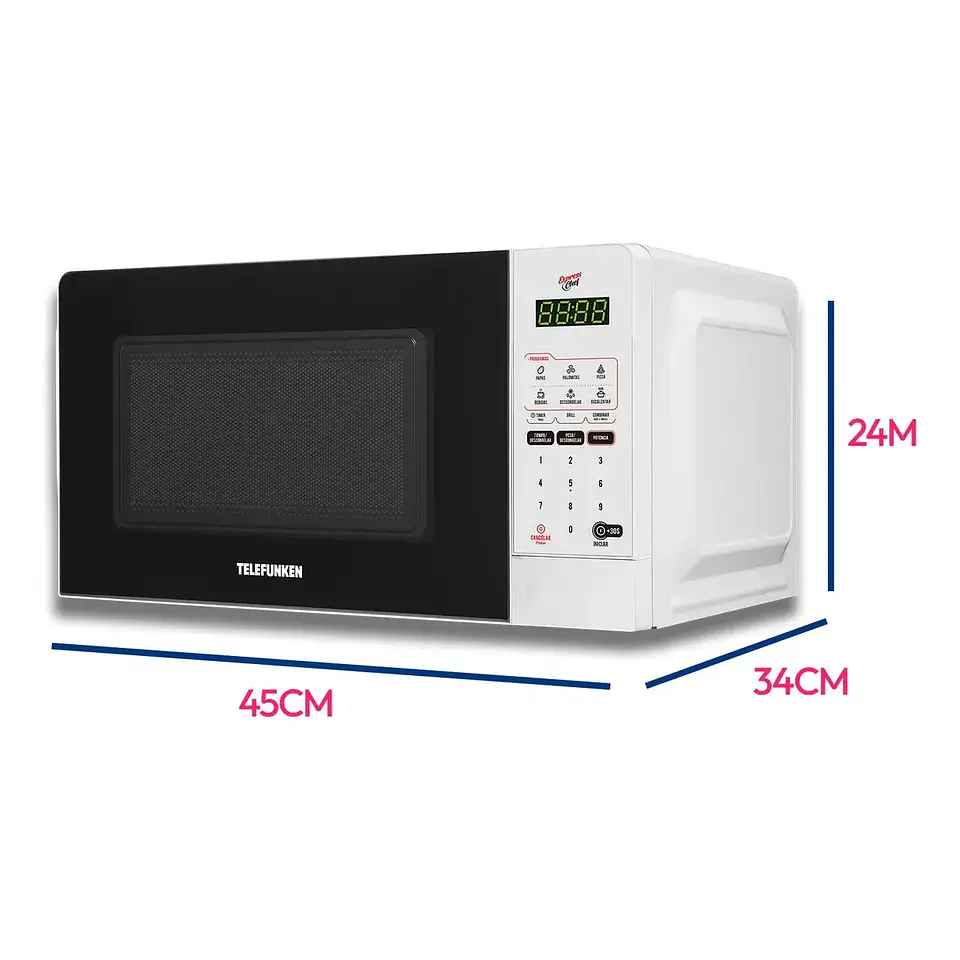 Horno Microonda 20Lts Digital Tfk-20A Telefunken 10000022 5