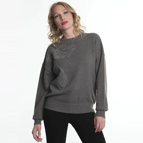 Sweater Mujer Melange Pasley Lurex
