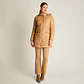 Parka Larga Camel con Diseño Quilted y Gorro Desmontable Weekend - Miniatura 3