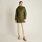 Parka Larga Verde con Diseño Quilted y Gorro Desmontable Weekend - Miniatura 3