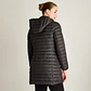 Parka Larga Negra con Diseño Quilted y Gorro Desmontable Weekend - Miniatura 2