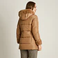 Parka Larga Camel con Gorro Peludo y Detalles de Peluche Lorenzo di Pontti - Miniatura 2