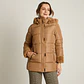 Parka Larga Camel con Gorro Peludo y Detalles de Peluche Lorenzo di Pontti - Miniatura 4