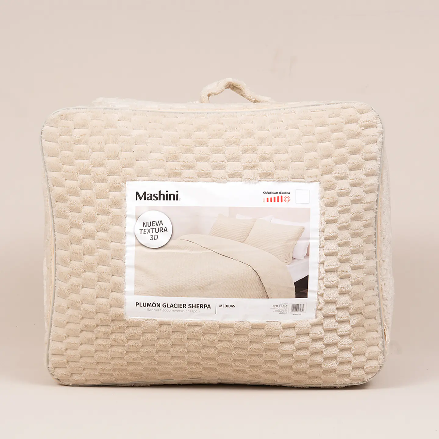 Plumon Flannel Jqd Sherpa 2 P Crudo-P 2