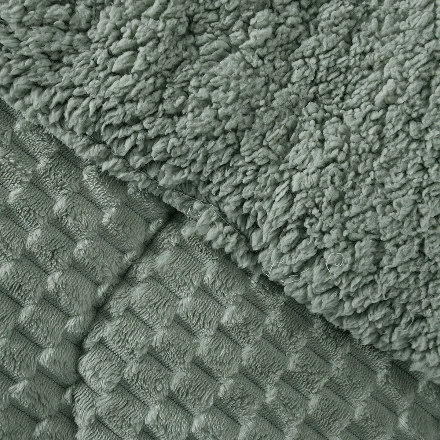 Plumon Flannel Jqd Sherpa 2 P Verde-P 3