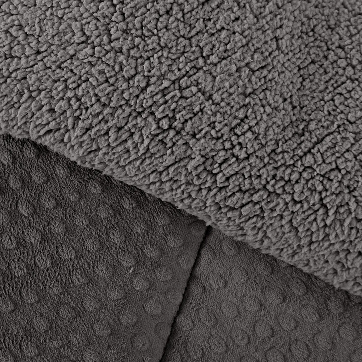 Plumon Coral 3D Sherpa King Gris-P 2