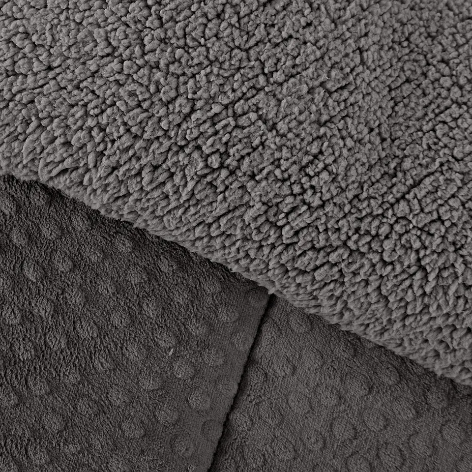 Plumon Coral 3D Sherpa King Gris-P 2