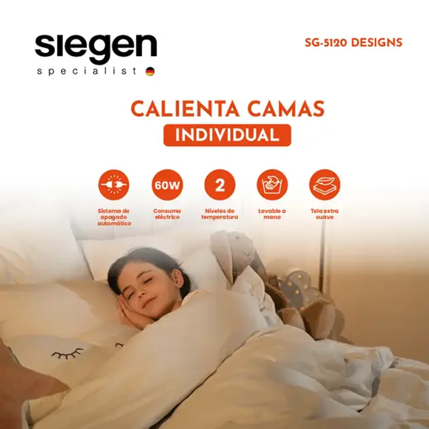 CALIENTACAMA PRINTED 15 PZA SG5120D4 SIEGEN DOR 4