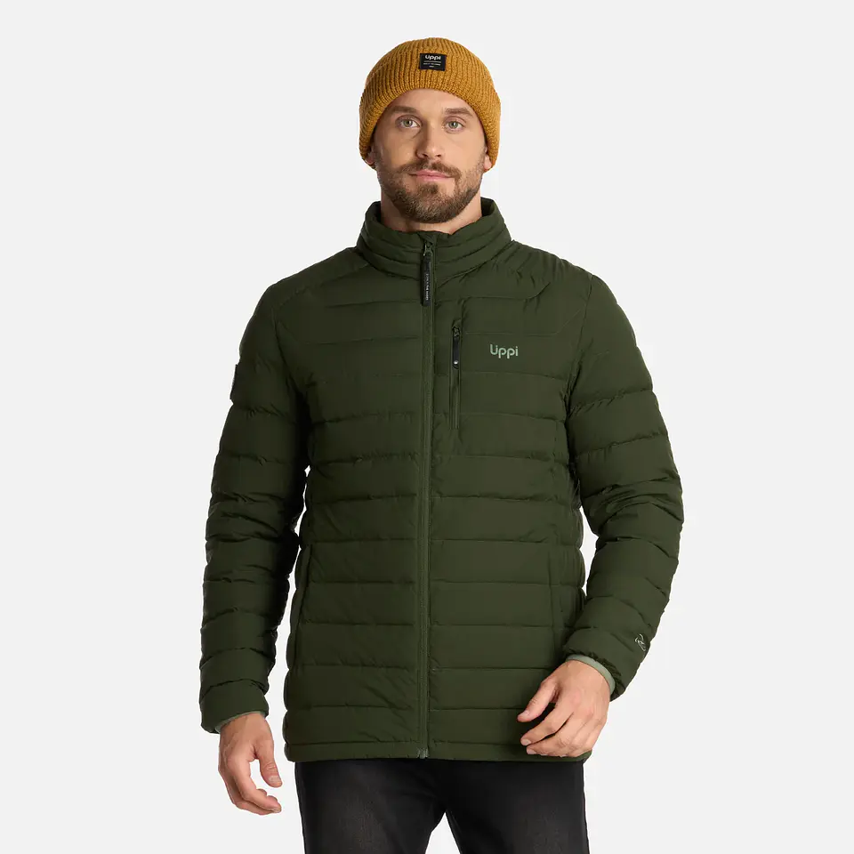 Chaqueta Hombre Aero Down Jacket Verde Militar Lippi 1
