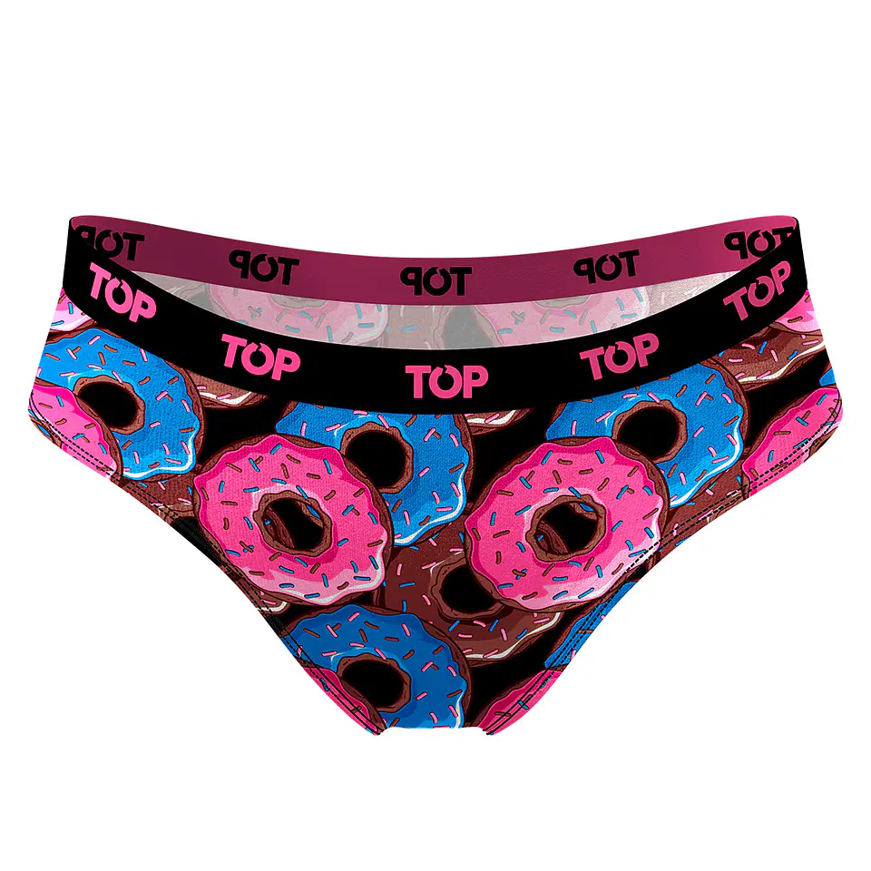 Calzón Bikini Algodón Pack 3 Icónicos - Fast Food C2 Top  M205Aicop3C2 5