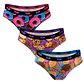 Calzón Bikini Algodón Pack 3 Icónicos - Fast Food C2 Top  M205Aicop3C2 - Miniatura 4