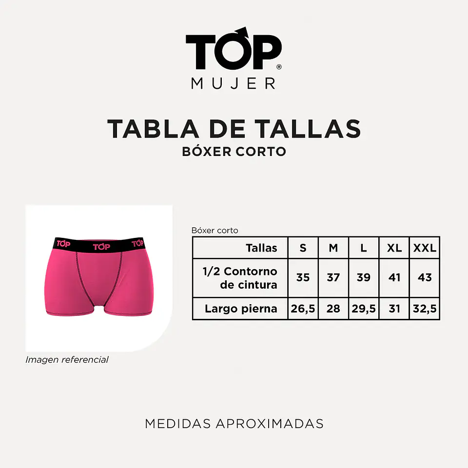 Bóxer Corto Mujer Microfibra Sin Costuras Pack 3 C1 Top M700P3C1 2