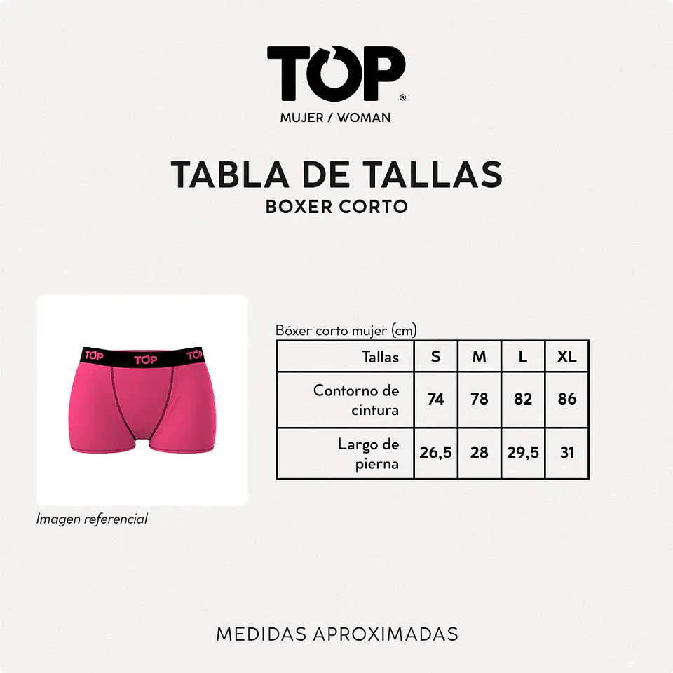 Bóxer Corto Mujer Microfibra Sin Costuras Pack 3 C3 Top M700P3C3 2