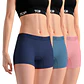 Bóxer Corto Mujer Microfibra Sin Costuras Pack 3 C3 Top M700P3C3 - Miniatura 1
