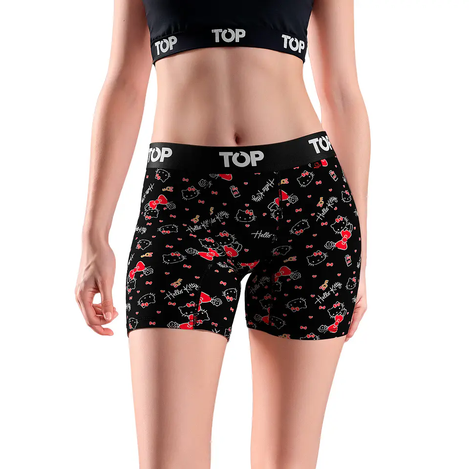 Bóxer Medio Mujer Algodón Pack 3 Hello Kitty C10 Top M208Ahkp3C10 4