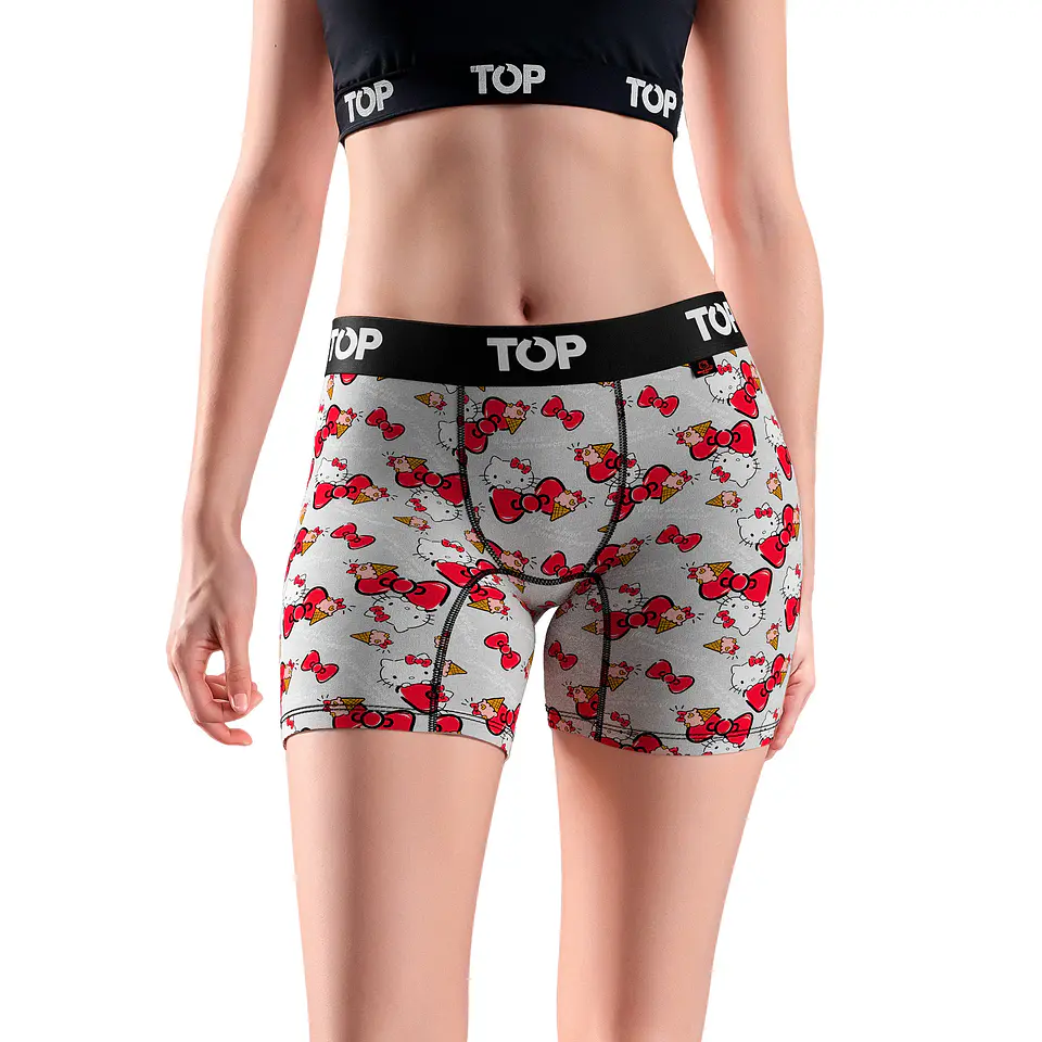 Bóxer Medio Mujer Algodón Pack 3 Hello Kitty C10 Top M208Ahkp3C10 2