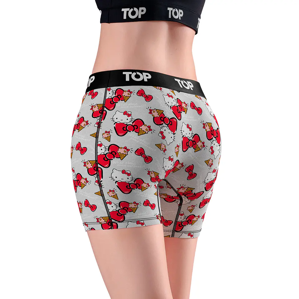 Bóxer Medio Mujer Algodón Pack 3 Hello Kitty C10 Top M208Ahkp3C10 3