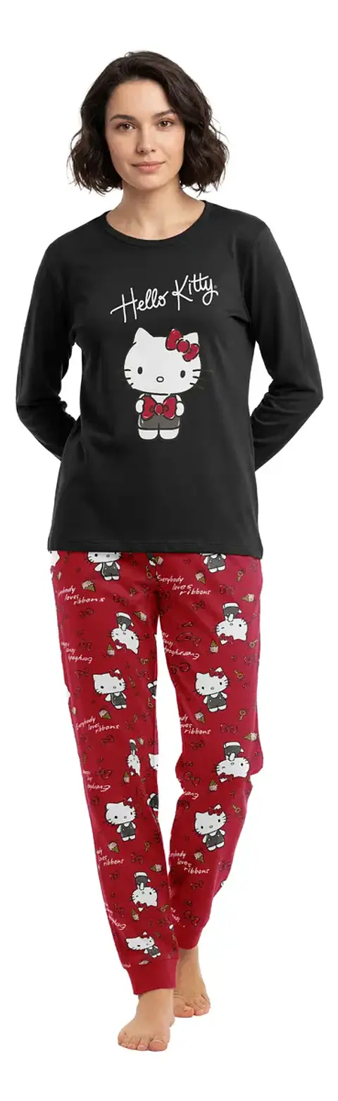 Pijama Mu Cp Ml Cpant Hello Kitty Algodn To