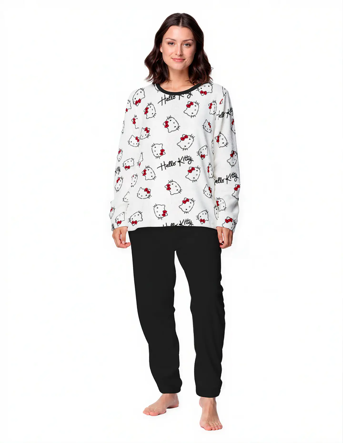 Pijama Mu Cp Ml Cpant Micropolar Hello Kitty 1