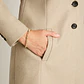 Abrigo Beige De Dos Botones Con Corte Sastre 918510  - Miniatura 3
