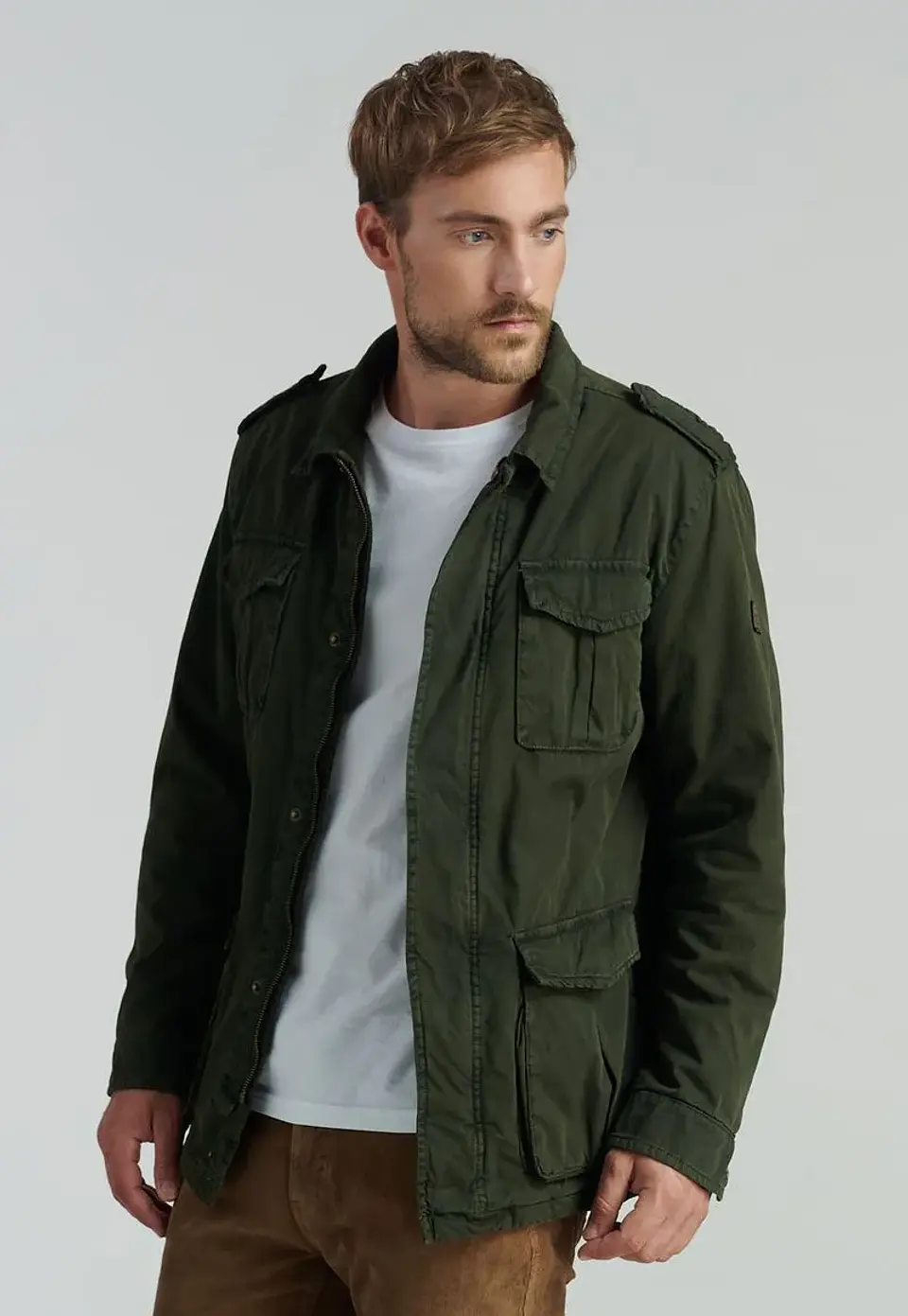 CHAQUETA HO CANVAS ACOLCHADA KANSAS FJ FEROUCH 3 353610Z-0042 VERDE MILITAR 1