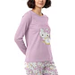 Pijama Largo Algodón Mujer Invierno Hello Kitty C2 TOP M262AIHKC2 - Miniatura 2