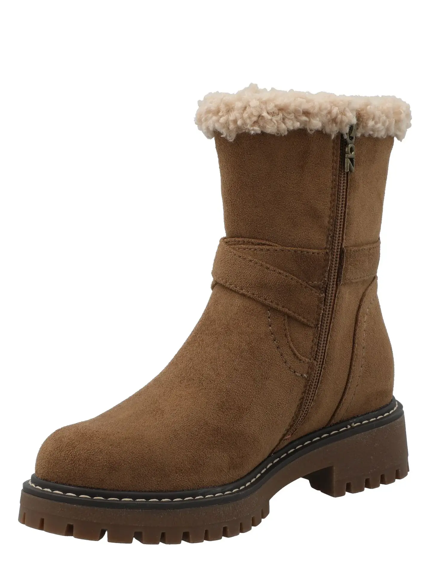 Botín Mujer Vittoria Camel Azaleia 8