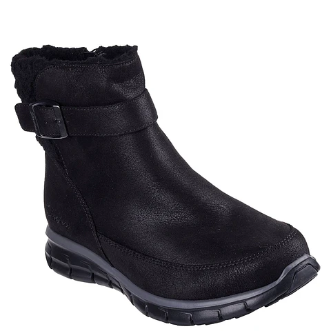BOTIN (MU) SYNERGY CASUAL SKECHERS 167940-BLK NEGRO