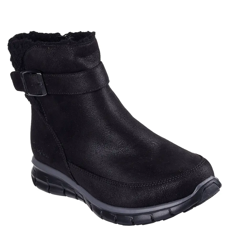 BOTIN (MU) SYNERGY CASUAL SKECHERS 167940-BLK NEGRO 1