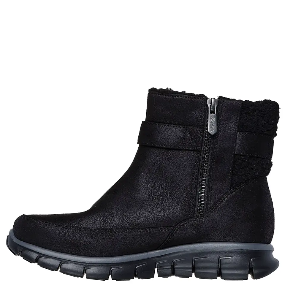 BOTIN (MU) SYNERGY CASUAL SKECHERS 167940-BLK NEGRO 5