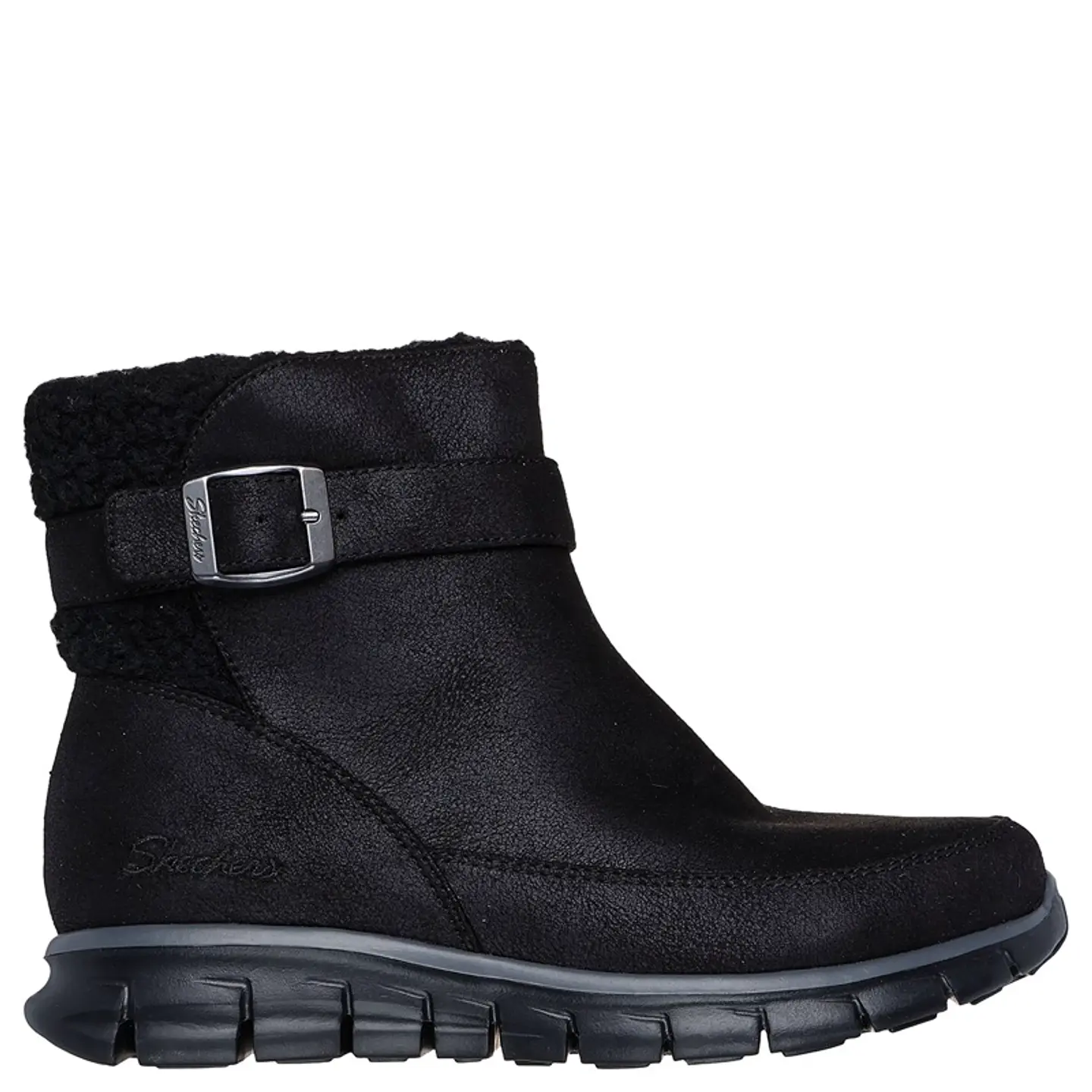 BOTIN (MU) SYNERGY CASUAL SKECHERS 167940-BLK NEGRO 2