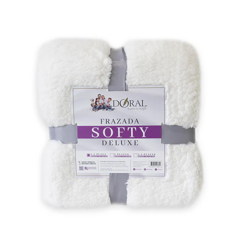FRAZADA SOFTY DELUXE 1.5P COMERCIAL DORAL FRSOFTY15
