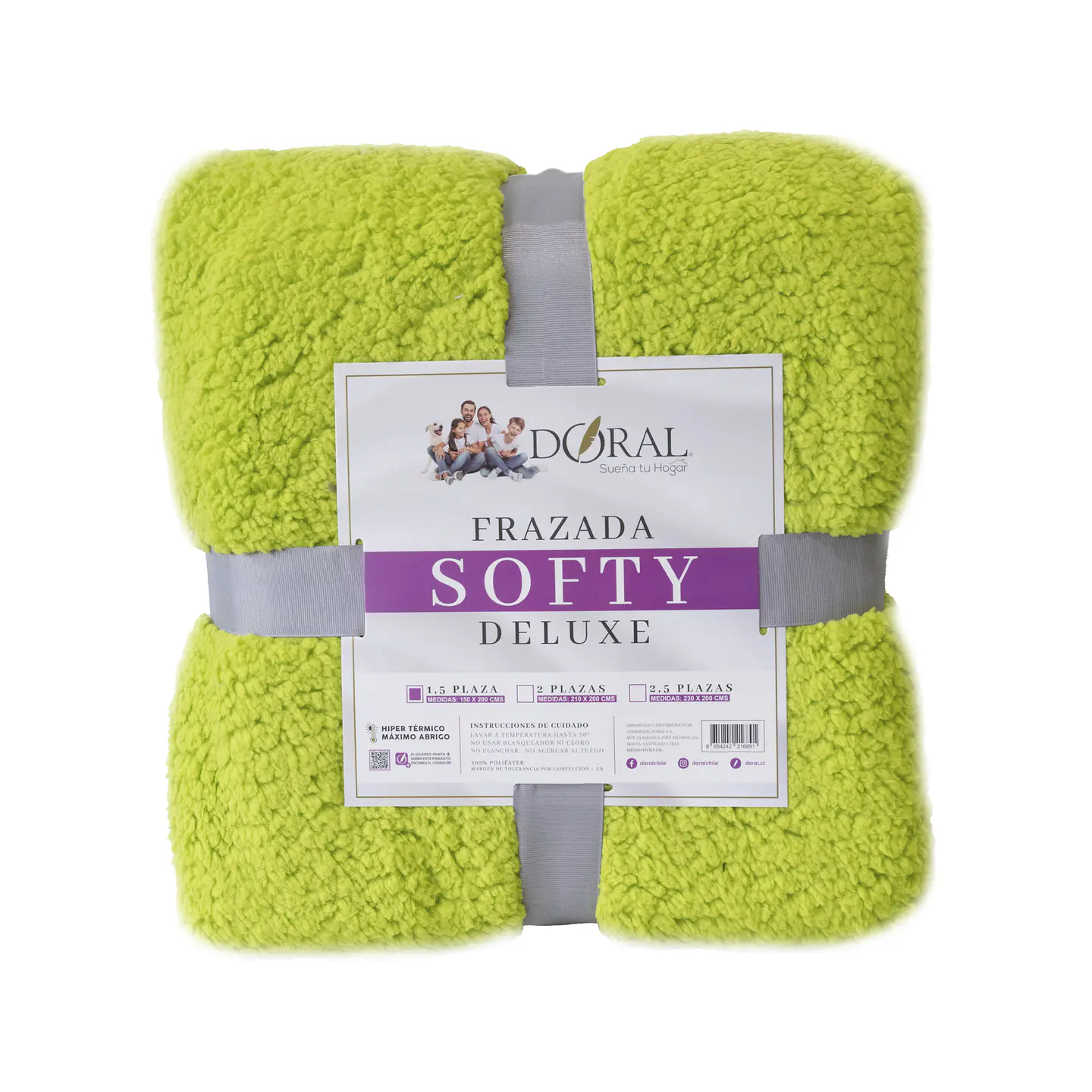 FRAZADA SOFTY DELUXE 1.5P COMERCIAL DORAL FRSOFTY15 2