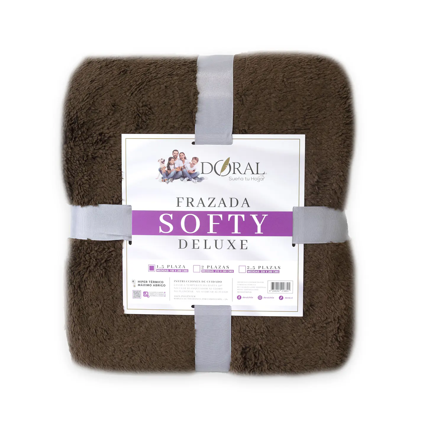 FRAZADA SOFTY DELUXE 1.5P COMERCIAL DORAL FRSOFTY15 3