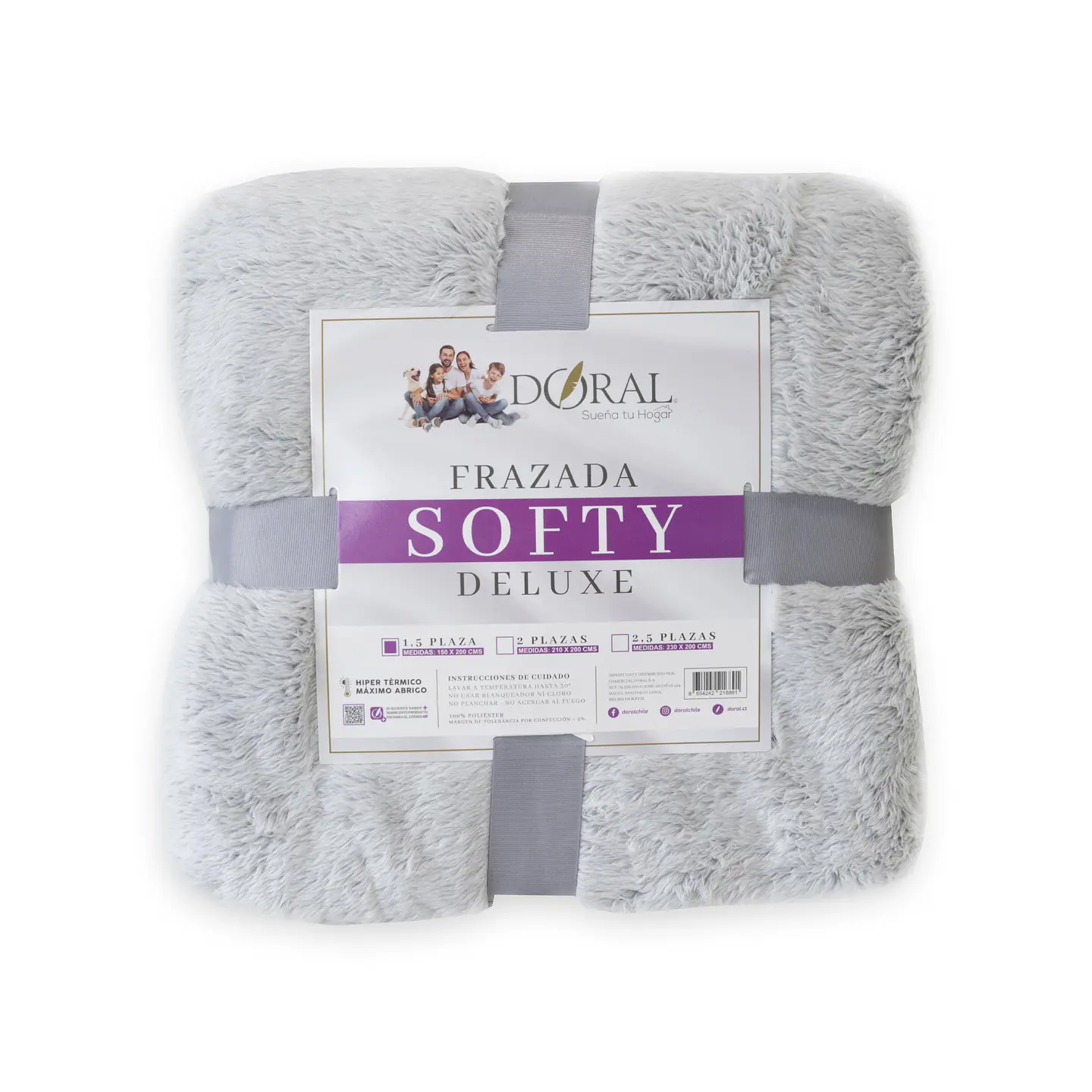 FRAZADA SOFTY DELUXE 1.5P COMERCIAL DORAL FRSOFTY15 17