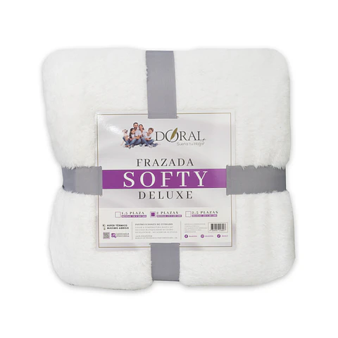 FRAZADA SOFTY  DELUXE  2P COMERCIAL DORAL FRSOFTY20