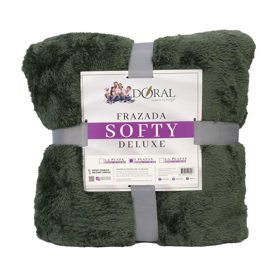 FRAZADA SOFTY  DELUXE  2P COMERCIAL DORAL FRSOFTY20 3