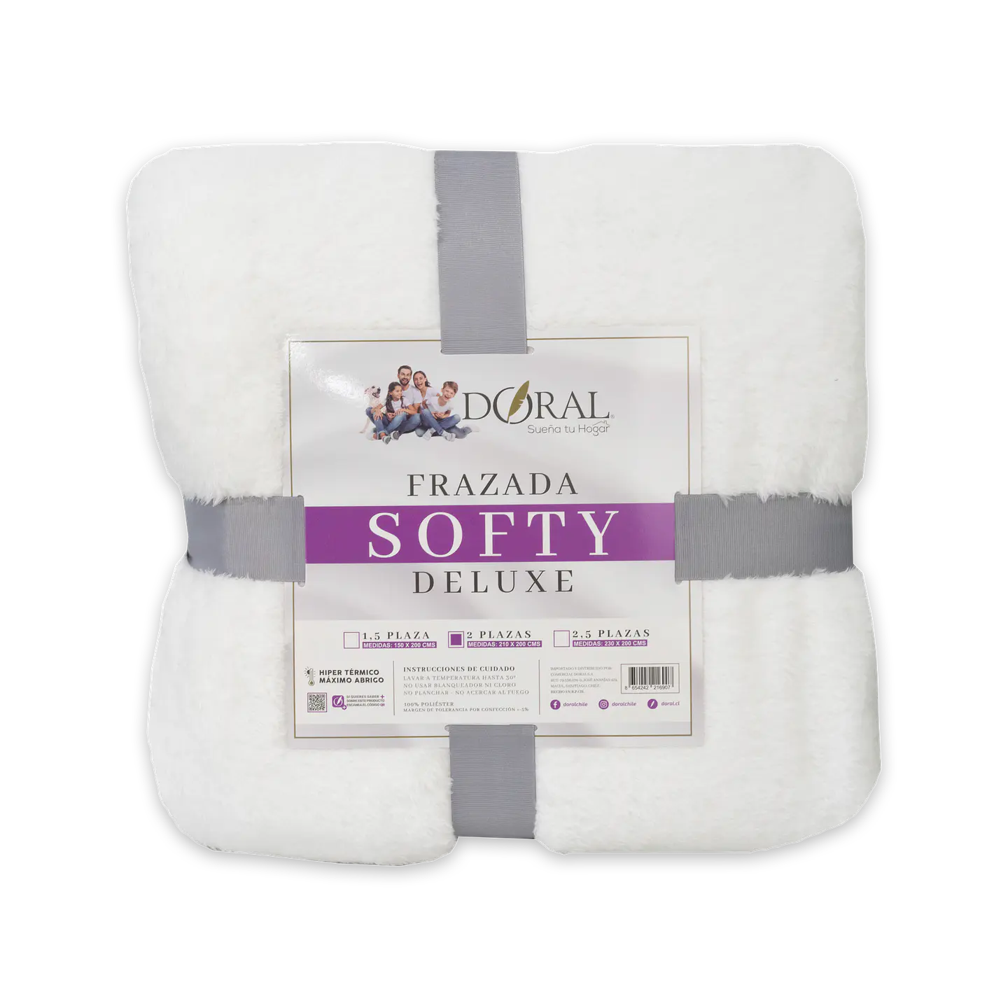 FRAZADA SOFTY  DELUXE  2P COMERCIAL DORAL FRSOFTY20 7