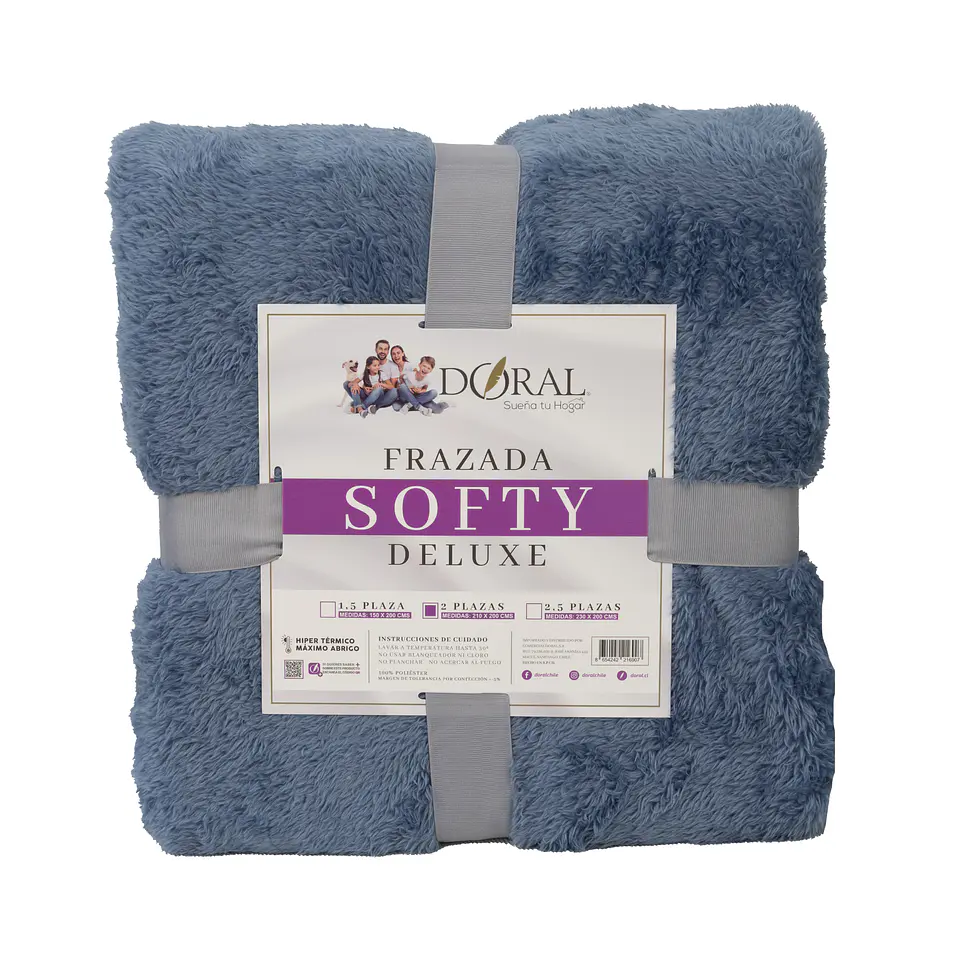 FRAZADA SOFTY  DELUXE  2P COMERCIAL DORAL FRSOFTY20 8