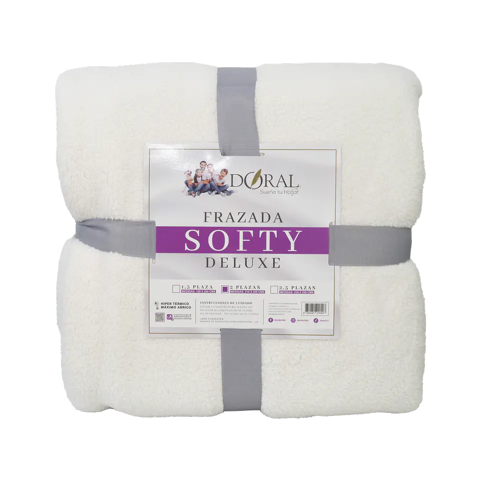 FRAZADA SOFTY  DELUXE  2P COMERCIAL DORAL FRSOFTY20 12