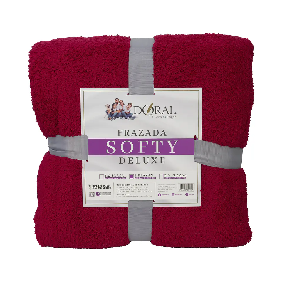 FRAZADA SOFTY  DELUXE  2P COMERCIAL DORAL FRSOFTY20 14