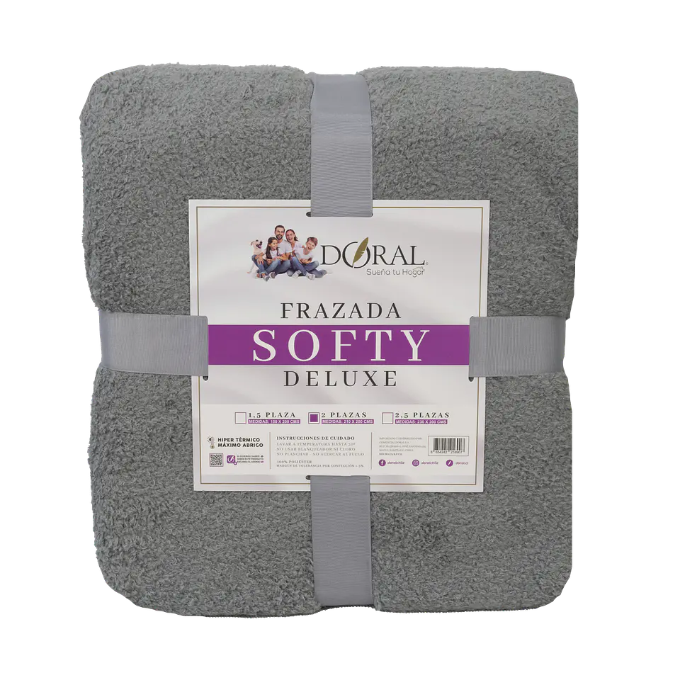 FRAZADA SOFTY  DELUXE  2P COMERCIAL DORAL FRSOFTY20 15