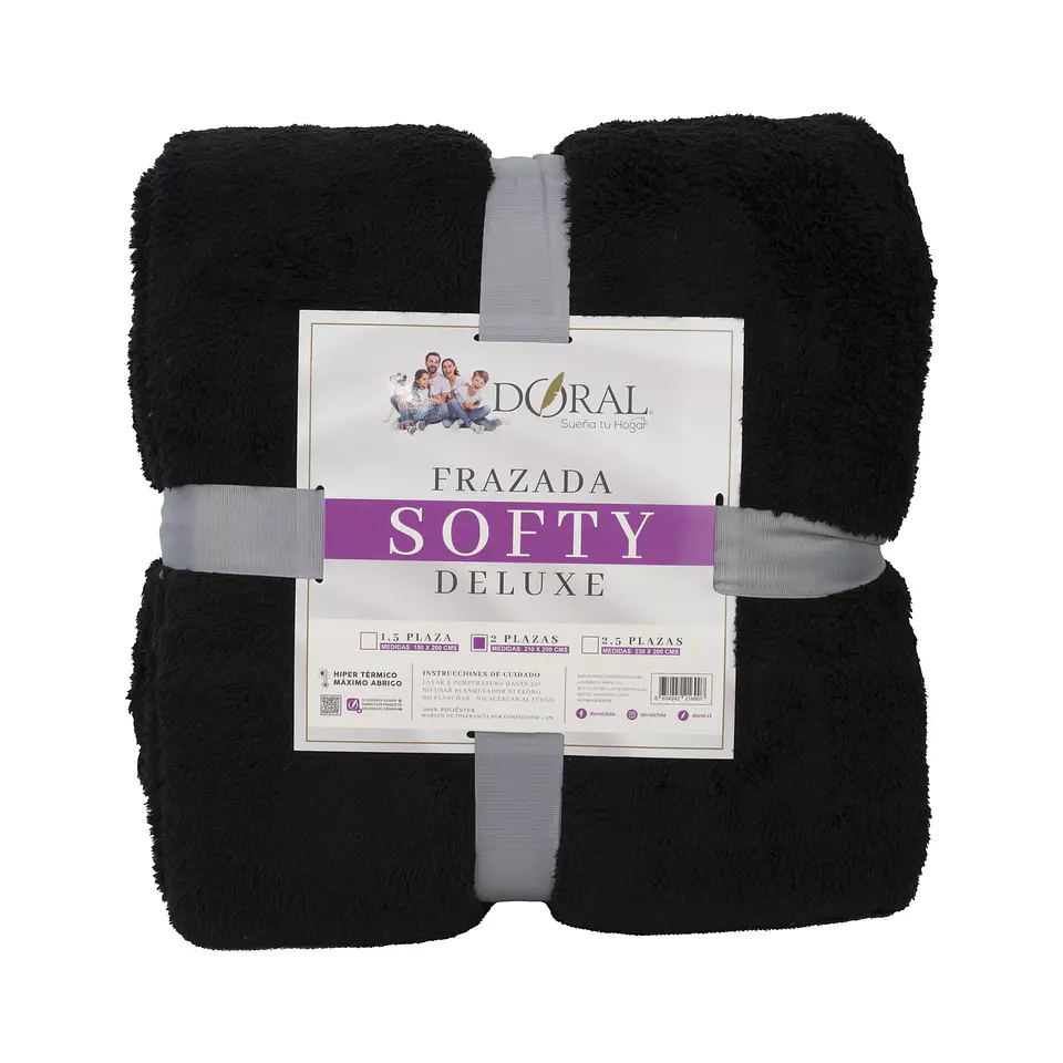 FRAZADA SOFTY  DELUXE  2P COMERCIAL DORAL FRSOFTY20 17