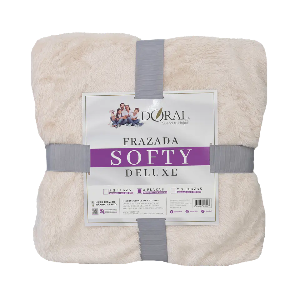 FRAZADA SOFTY  DELUXE  2P COMERCIAL DORAL FRSOFTY20 18