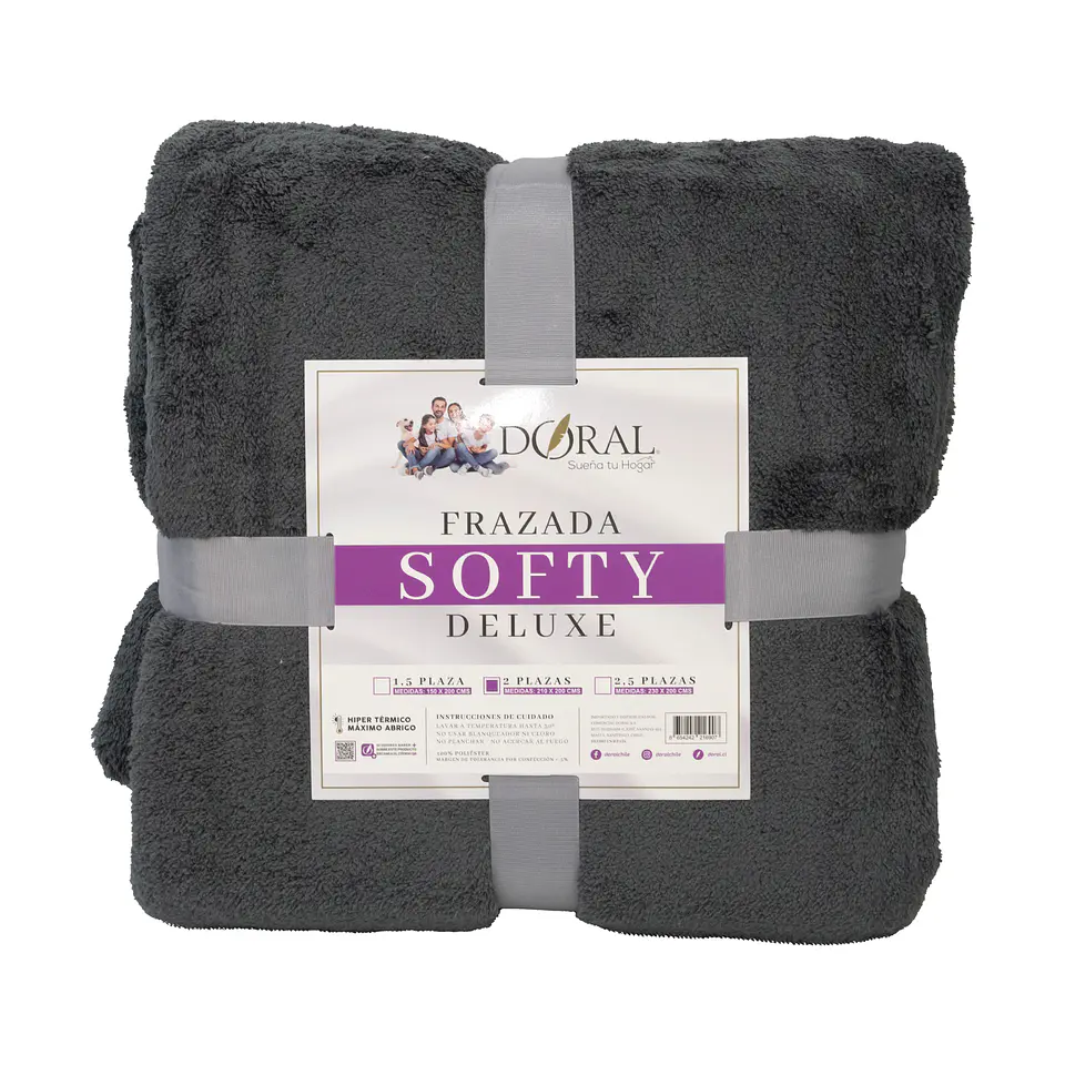 FRAZADA SOFTY  DELUXE  2P COMERCIAL DORAL FRSOFTY20 19