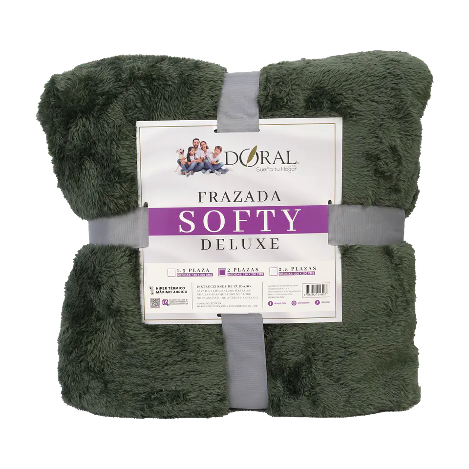 FRAZADA SOFTY  DELUXE  2P COMERCIAL DORAL FRSOFTY20 20